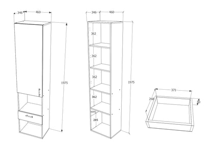 Set Dormitor haaus Madrid, Ulm Deschis/Wenge