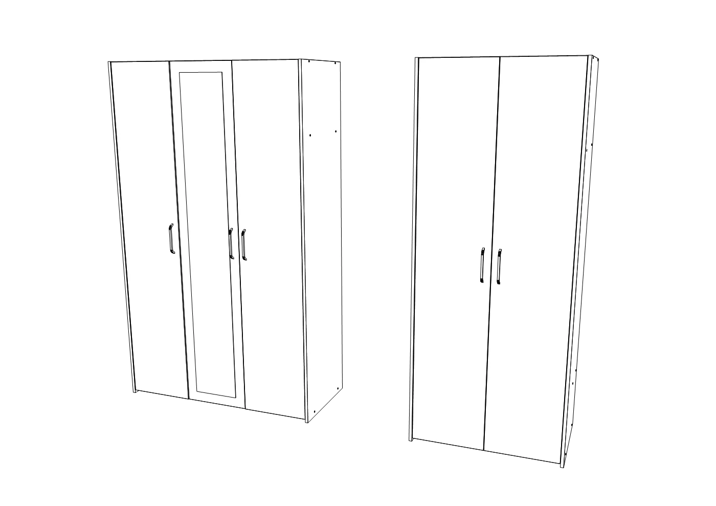 Dressing haaus Malmo V2, Stejar Alb/Antracit, L 201 cm