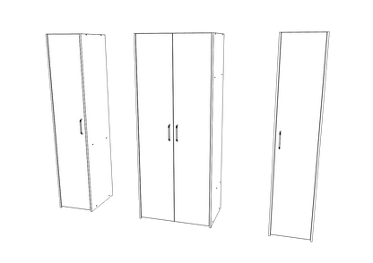 Dressing haaus Malmo V4, Stejar Alb/Antracit, L 165 cm