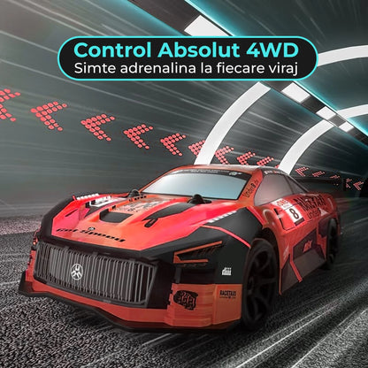 Masina cu telecomanda RC Timebox, 30km/h, 1:20, Drift car, lumini LED, Rosu