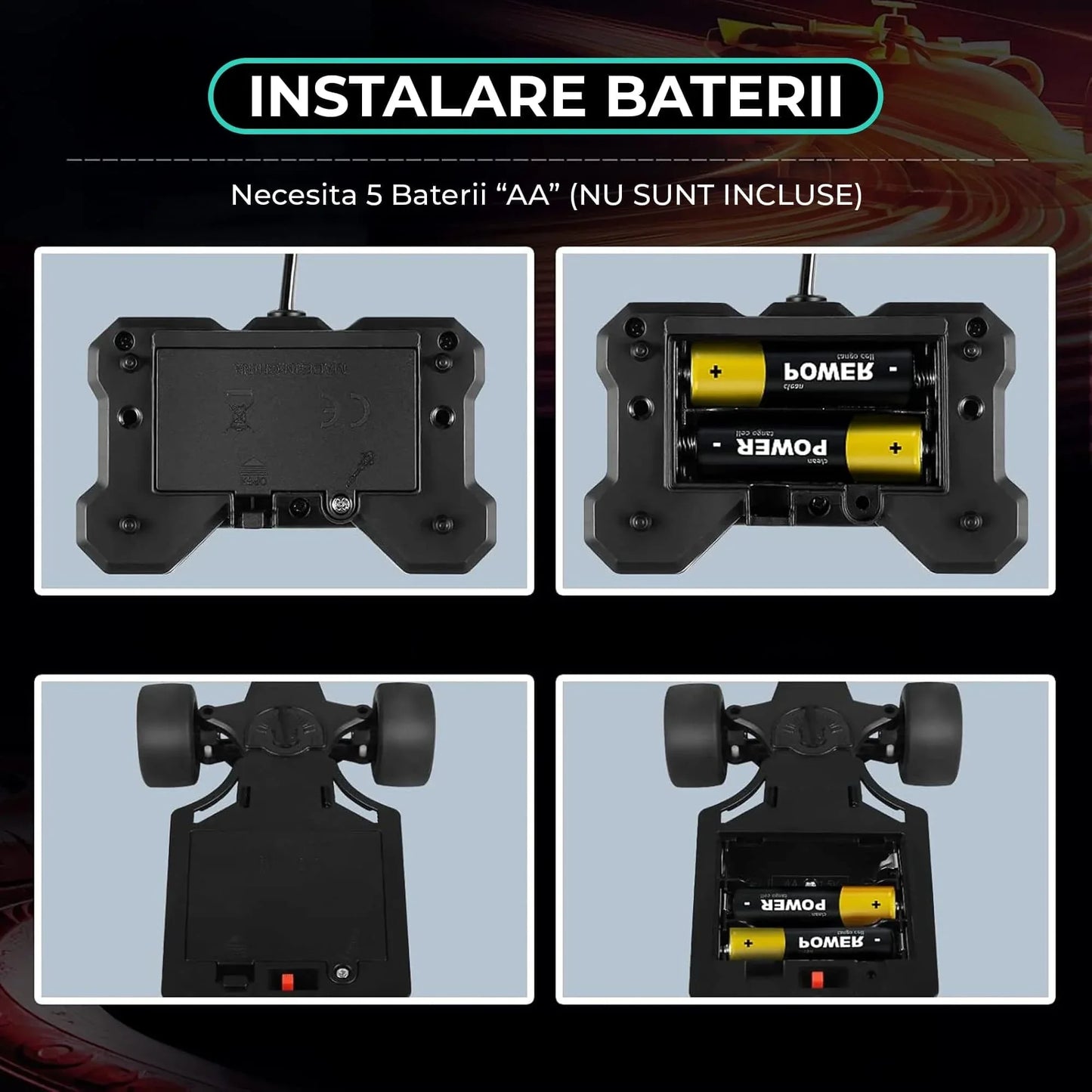 Masina cu telecomanda F1 curse RC, Timebox, Drift car, 10km/h, Lumini LED si efect pulverizare, 1:18 jucarie pentru copii 6-13 ani, Negru/Albastru - 221.ro