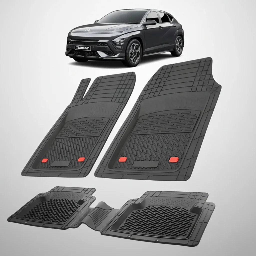 Covorase Auto Hyundai Kona 2023+ | Premium Cauciuc Tavita 3D Black