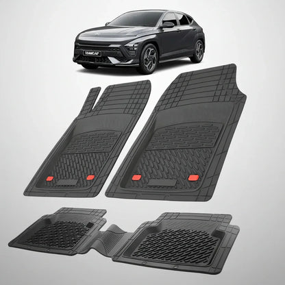 Covorase Auto Hyundai Kona 2023+ | Premium Cauciuc Tavita 3D Black