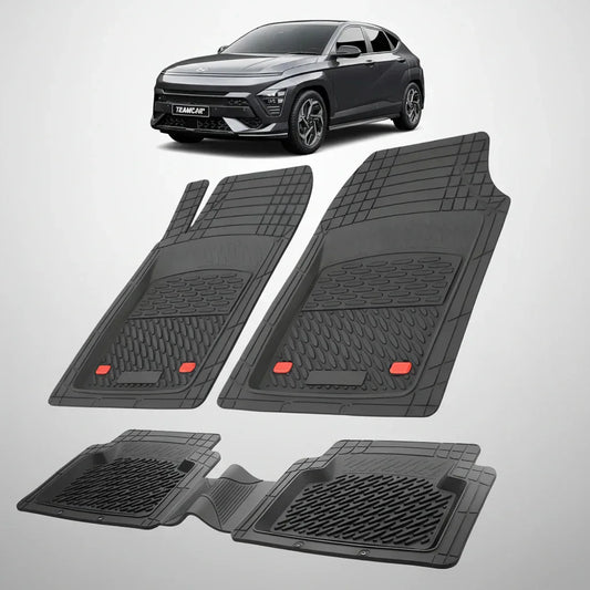 Covorase Auto Hyundai Kona 2023+ | Premium Cauciuc Tavita 3D Black