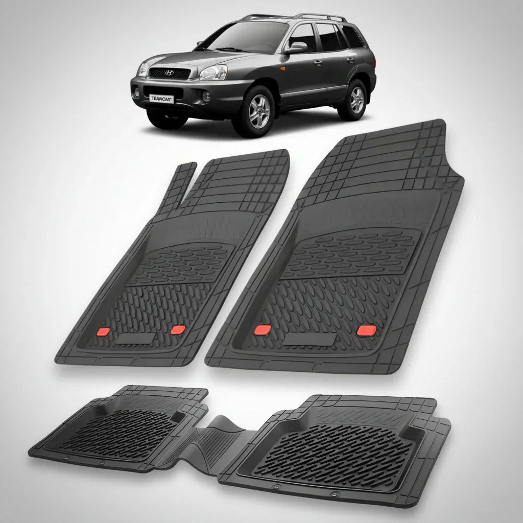 Covorase Hyundai Santa Fe 2000-2006 | Cauciuc Tavita | Black