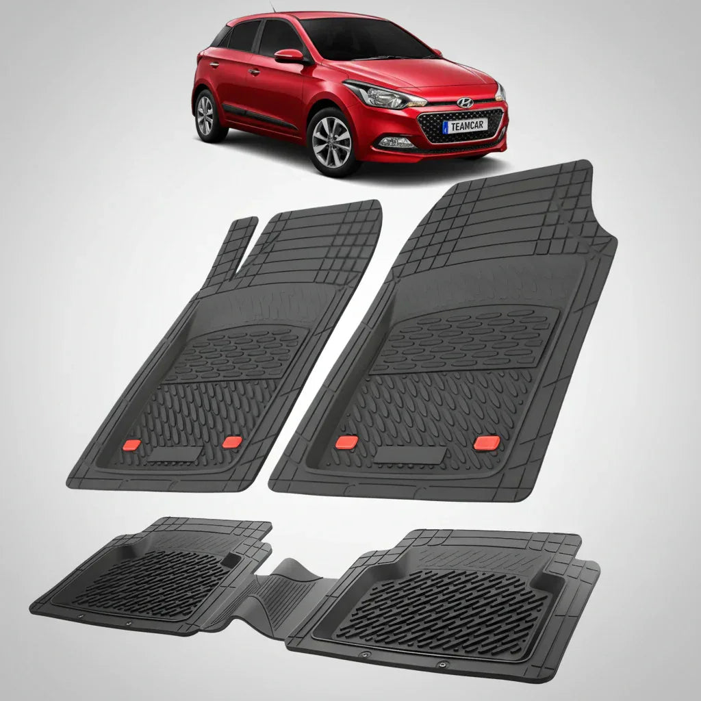Covorase Auto Hyundai i20 Hatchback 2014-2018 - Tavita Cauciuc-Black