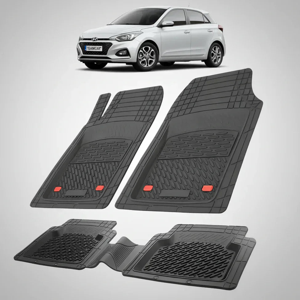 Covorase Auto Hyundai i20 Facelift 2018-2020 - Tavita Cauciuc-Black