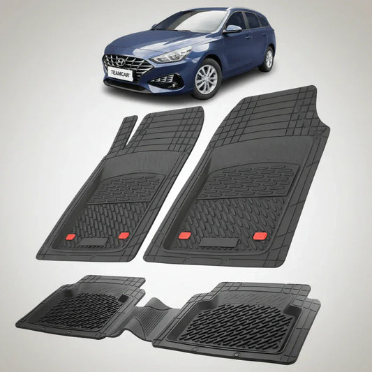 Covorase Hyundai i30 III Tourer 2020-2026 - Cauciuc Tip Tavita -Black