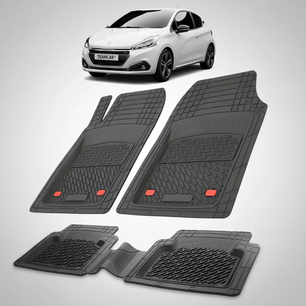 Covorase Auto Tip Tavita Compatibile Peugeot 208 (3 usi,2015-2019) Black