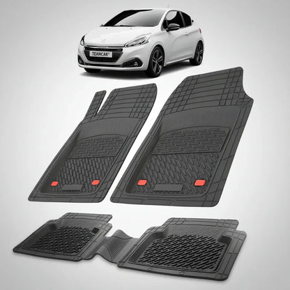 Covorase Auto Tip Tavita Compatibile Peugeot 208 (3 usi,2015-2019) Black