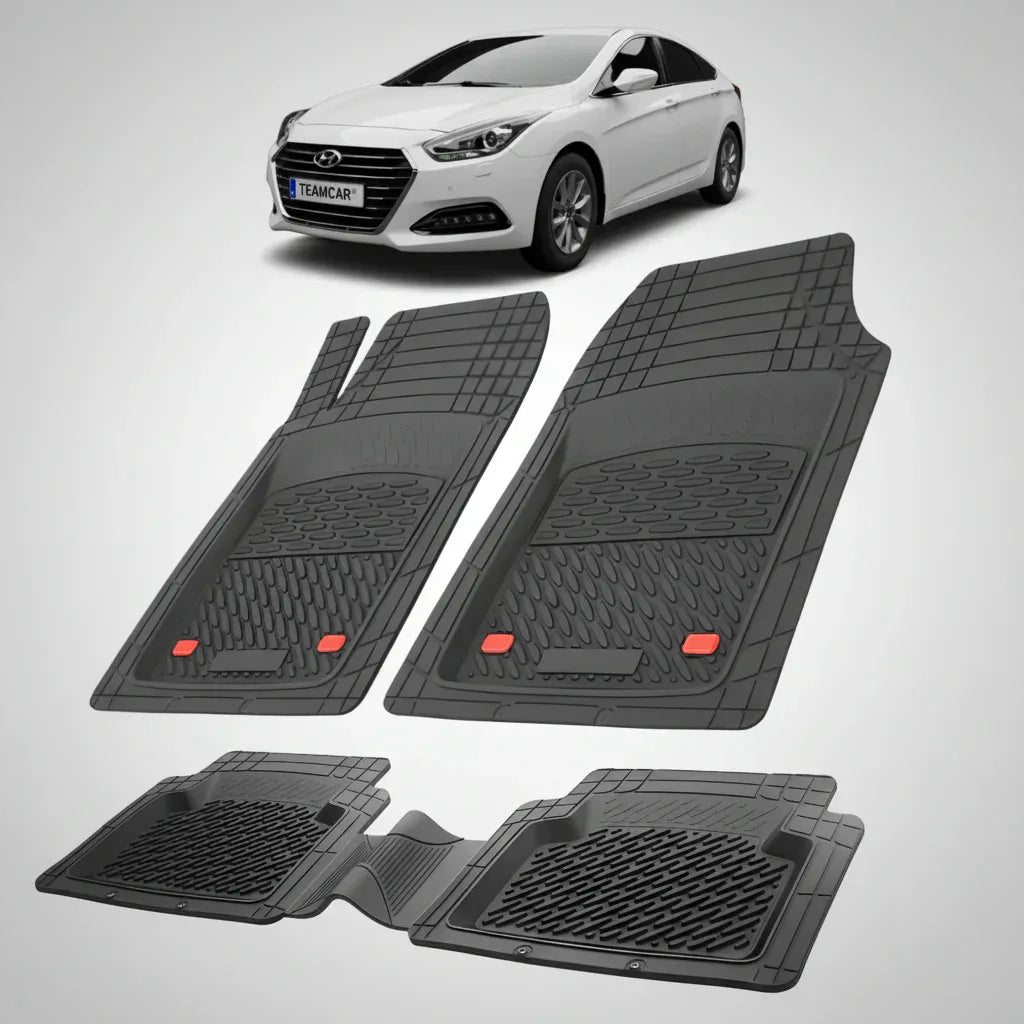 Covorase Hyundai i40 2015–2018 - Cauciuc Tip Tavita -Black