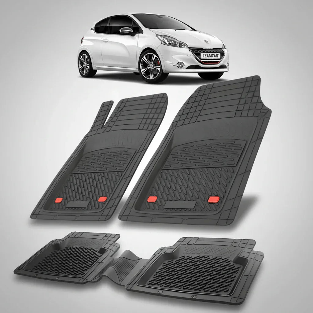 Covorase Auto Tip Tavita Compatibile Peugeot 208 (3 usi,2012-2015) Black