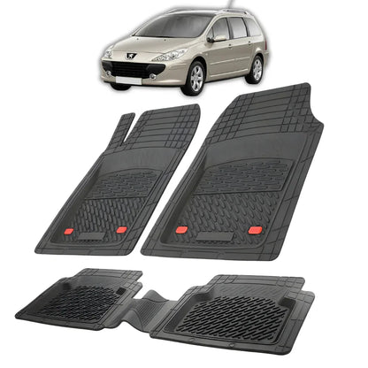 Covorase Auto Tip Tavita Compatibile Peugeot 307 FL (SW 2005-2008) Black