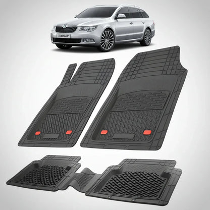Covorase Skoda Superb II Combi Tavita Cauciuc Compatibile 2008–2015 | Negru