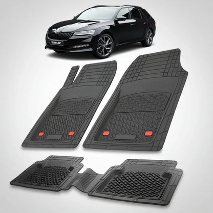 Preșuri cauciuc Skoda Superb III Combi 2015-2023 | Black Edition – TeamCar®