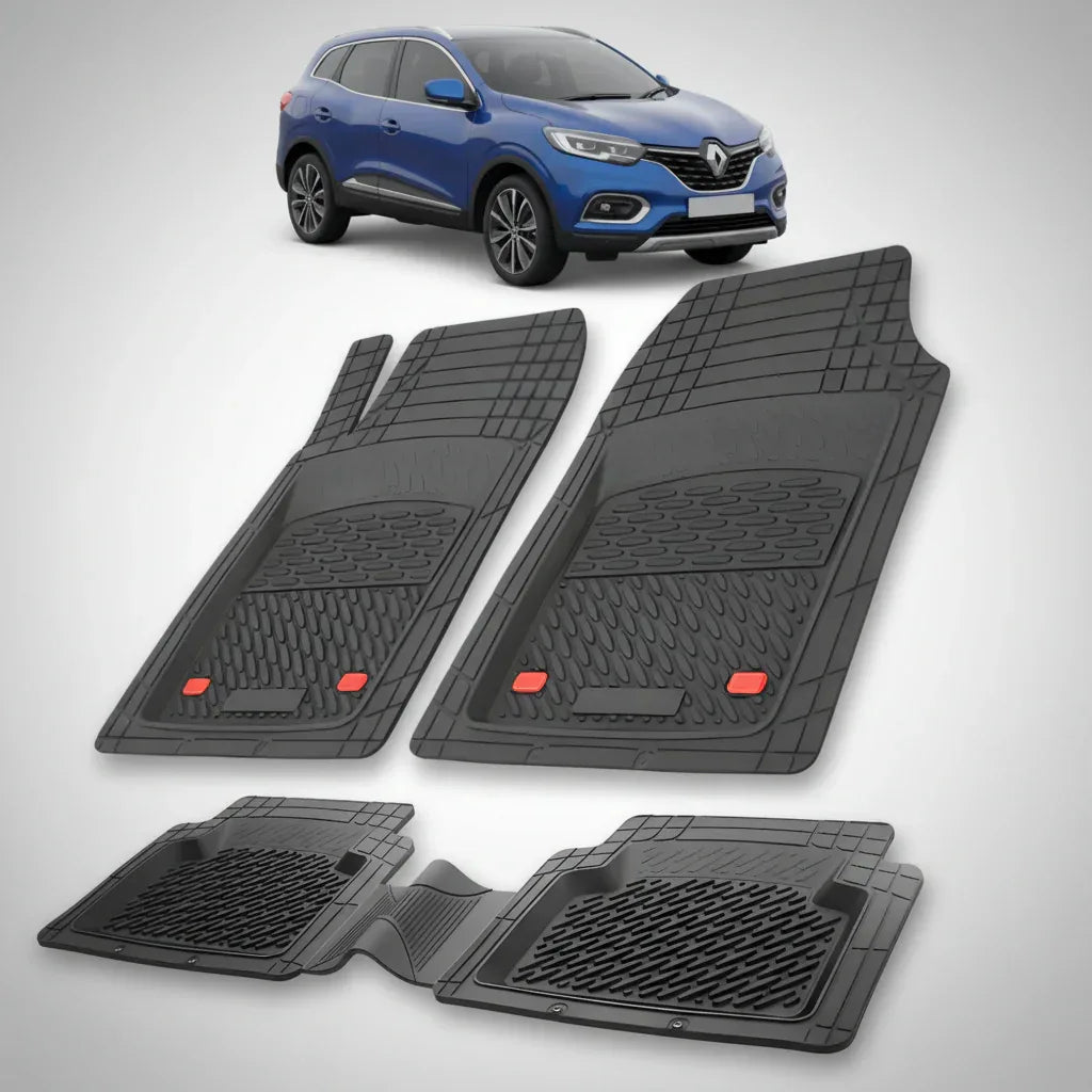 Covorase Auto TeamCar® Tip Tavita Compatibile Renault Kadjar (2015-2022) Negru - 221.ro