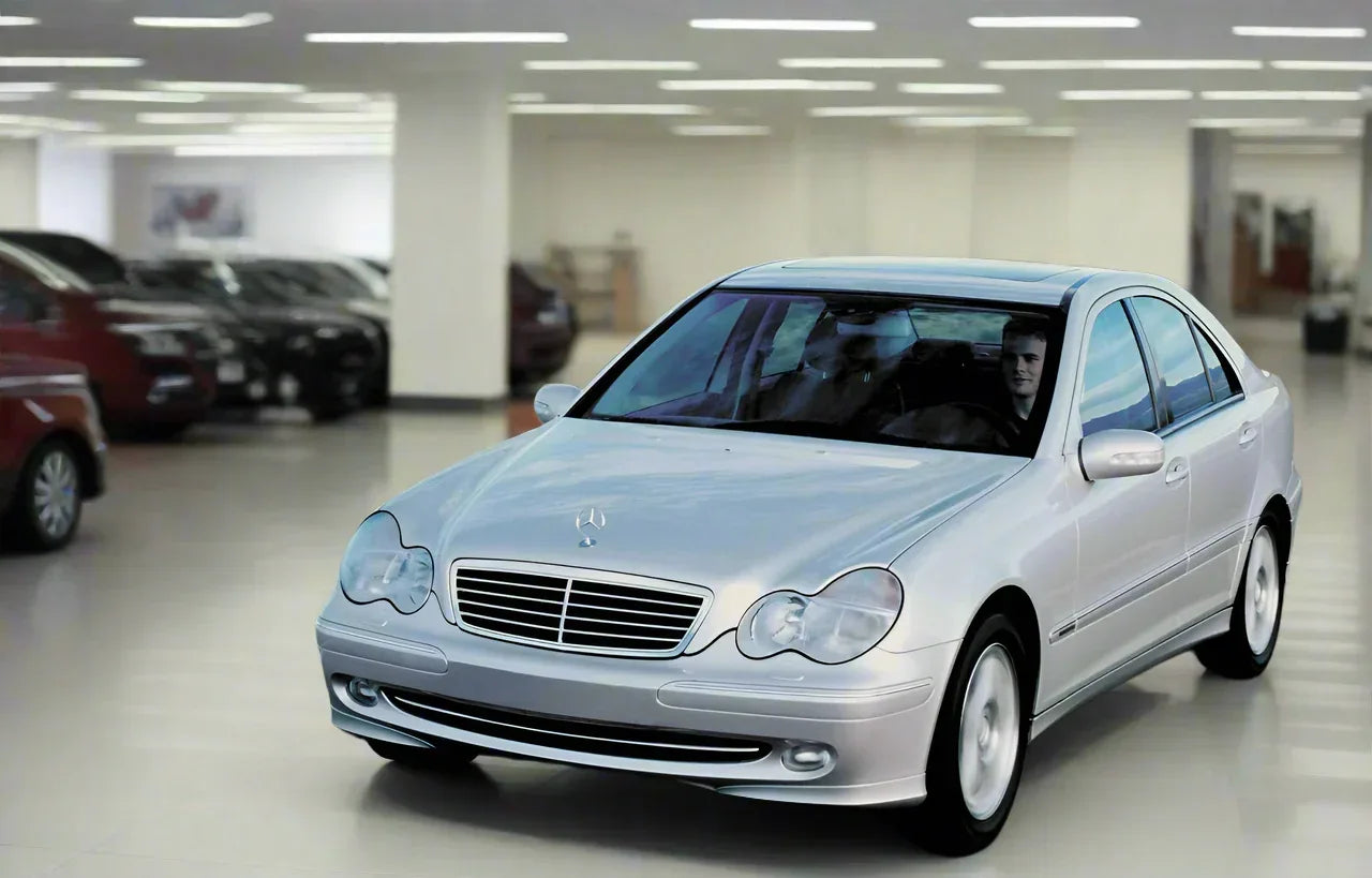 Covorase Auto TeamCar® Tip Tavita Compatibile Mercedes-Benz C-Class W203 Sedan (2000–2007) - 221.ro