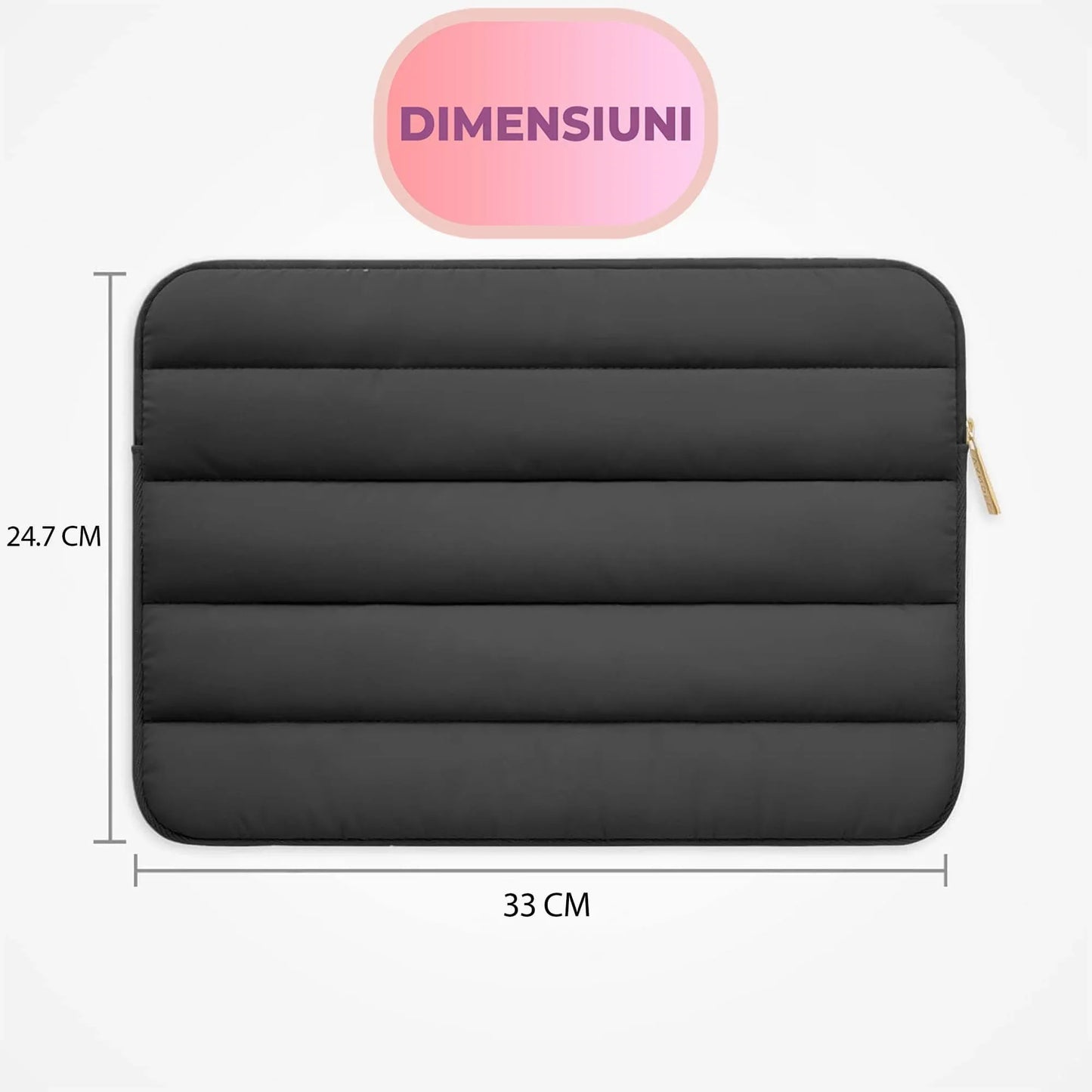 Geanta Laptop/iPad portabila Timebox, 13'', 14'' inch, Ultrabook, Negru