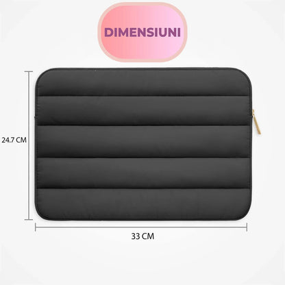 Geanta Laptop/iPad portabila Timebox, 13'', 14'' inch, Ultrabook, Negru