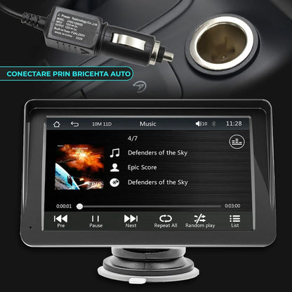 Navigatie Auto Timebox, Apple CarPlay, Android Auto, Ecran HD 7" inch
