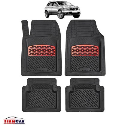 Covorase Auto TeamCar® Tip Tavita Nissan Qashqai J10 (2006–2013) Red - 221.ro