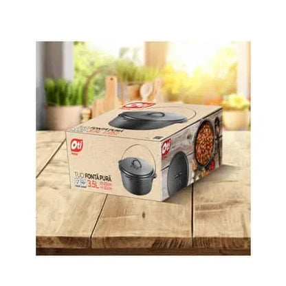 Tuci din fonta pura OTI, diametru 25cm, capacitate 3.5L, 180447 / OTI 0004 - 221.ro