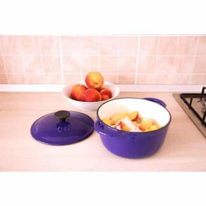 Cratita din fonta cu capac, OTI, diametru 24cm, capacilate 3.8L 180958 / OTI 0006