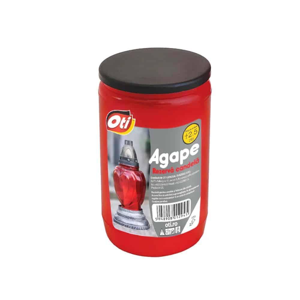 Rezervă candelă, durată 2.5 zile, Agape, roșu / OTI131294 - 221.ro