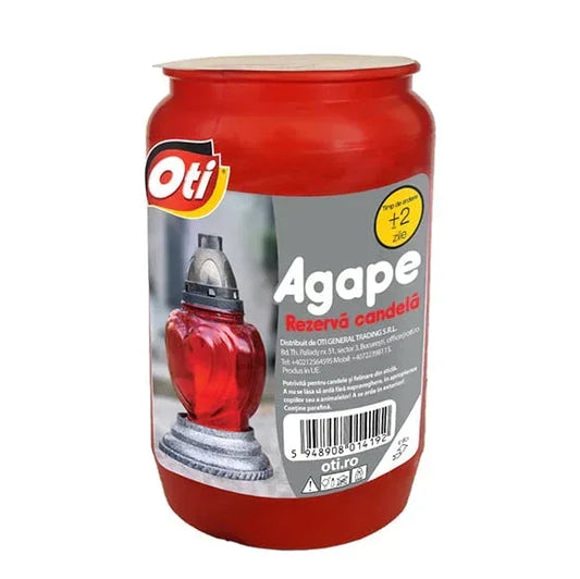 Rezerve candelă, durată 2 zile, Agape, roșu / OTI131419 - 221.ro