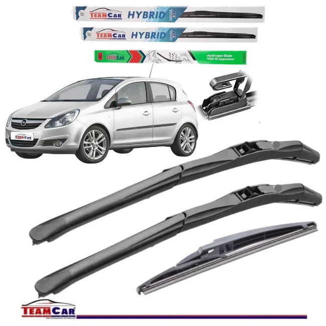 Ștergătoare Hybrid TeamCar® Opel Corsa D 5 Usi (2006–2014) – Set Complet - 221.ro