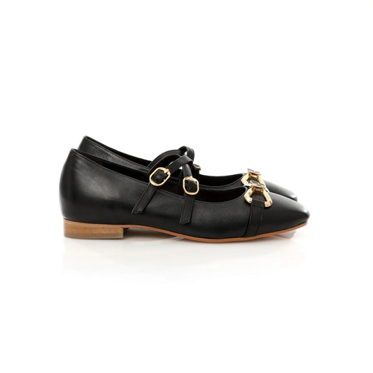Ballerina Mary Jane Noire | Butterfly Bow
