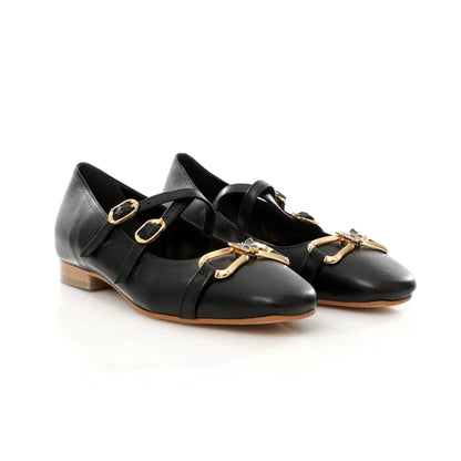 Ballerina Mary Jane Noire | Butterfly Bow