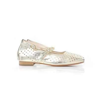 Ballerina Mary Jane Doré | Perforated Detail