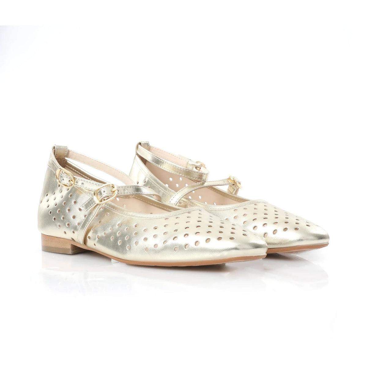 Ballerina Mary Jane Doré | Perforated Detail