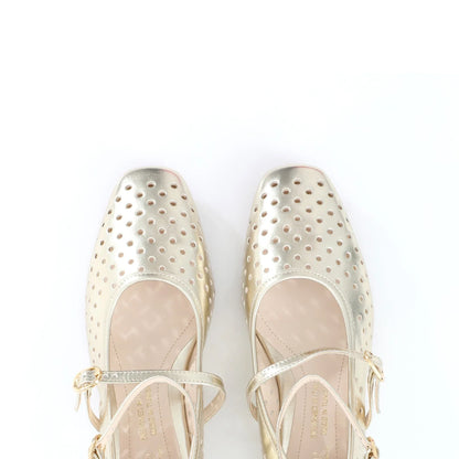 Ballerina Mary Jane Doré | Perforated Detail