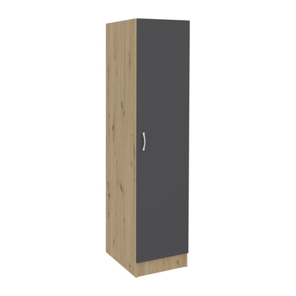 Dulap haaus Pedro, O Usa, Stejar Artisan/Antracit, 40 x 51 x 170 cm