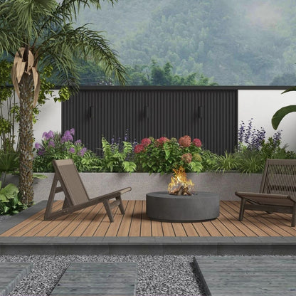 Lambriu decorativ WPC, reliefat, pentru exterior, montaj rapid, rezistenta ridicata, Naimeed D7494, 280x22x2.6cm, Stejar gri