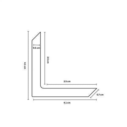 Cornier prerimetral, exterior, din compozit WPC ,cu strat coextrudat protector Naimeed D7512, Dimensiuni 280X4.1X4.1cm, Caramiziu