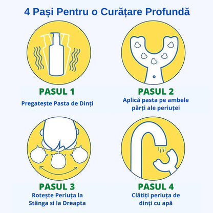Set 2 Periute de Dinti, U-shape, pentru Copii 3-6 ani, Naimeed D4366, Roz
