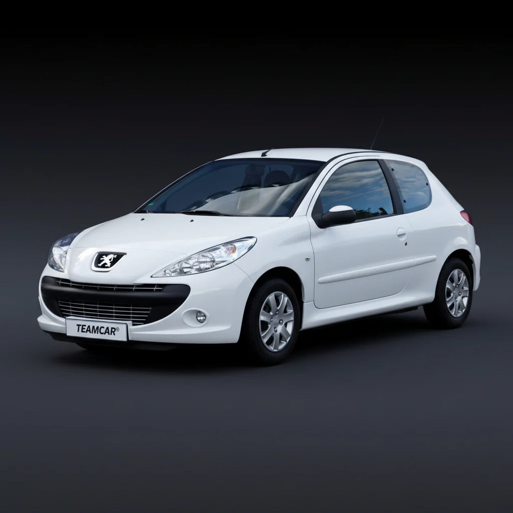 Covorase Cauciuc tip Tavita Compatibile Peugeot 206+ Hatchback 3 usi, Silver