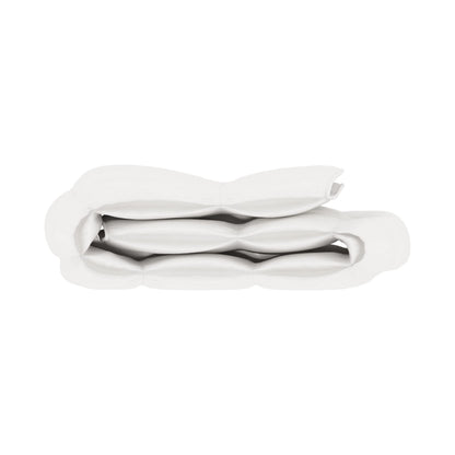 Set 3 piese Luna Silver, Pilota 140 x 200 cm, 2 Perne 50 x 70 cm, fibra siliconata, bumbac