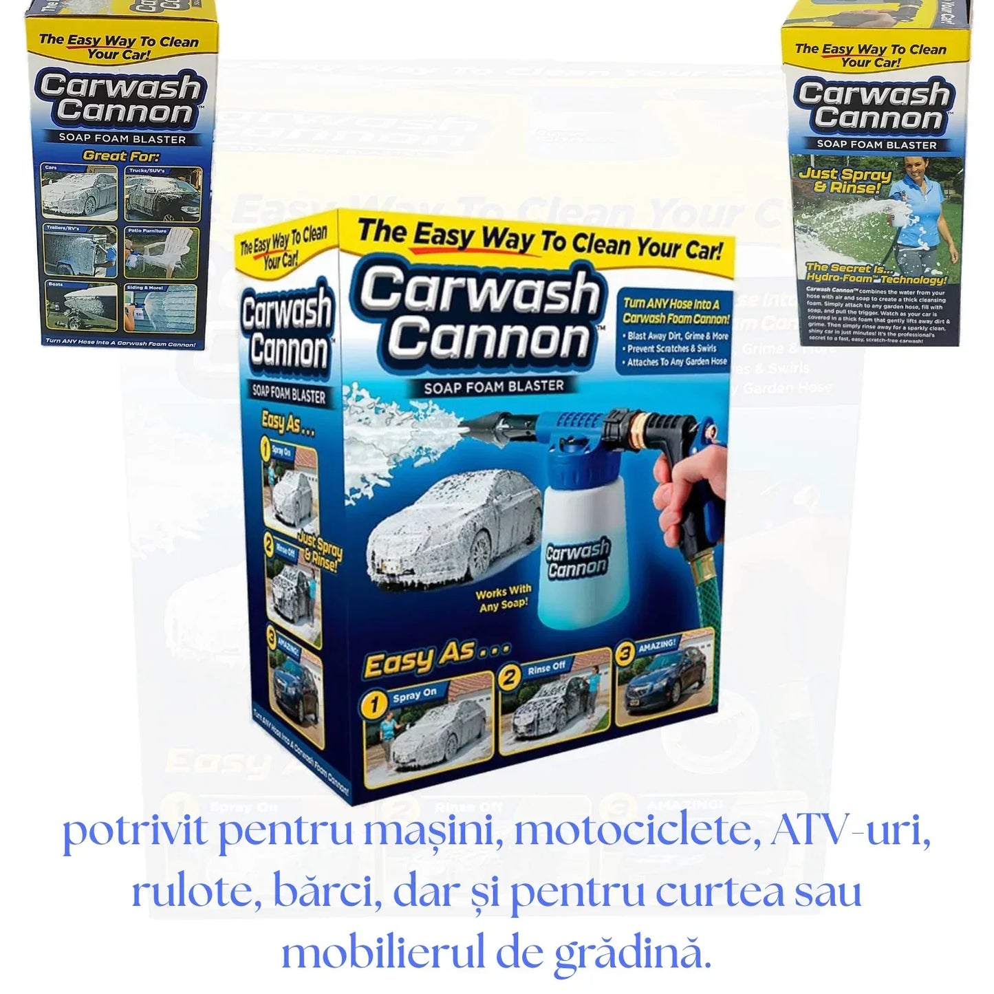 Pistol Spumare Auto Car Wash Rocket, Presiune Înaltă, Jet Reglabil