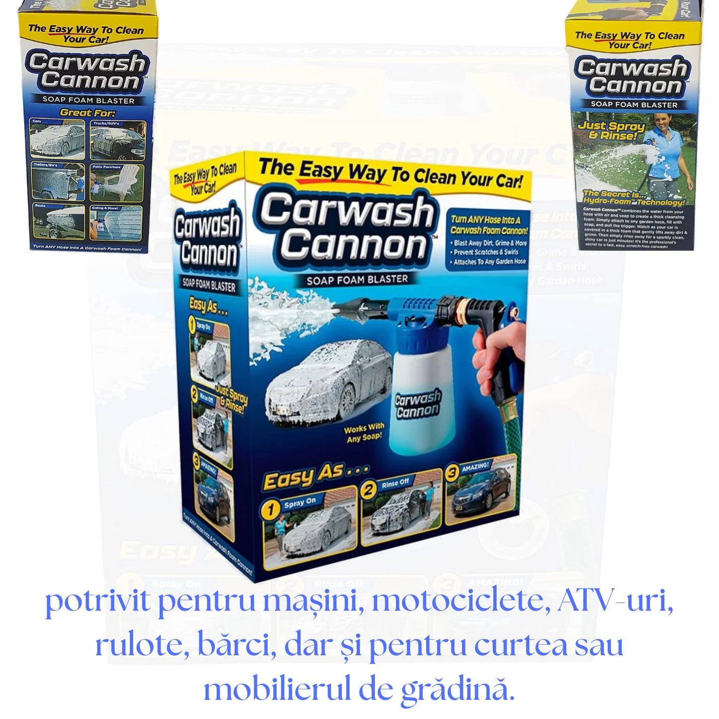 Pistol Spumare Auto Car Wash Rocket, Presiune Înaltă, Jet Reglabil