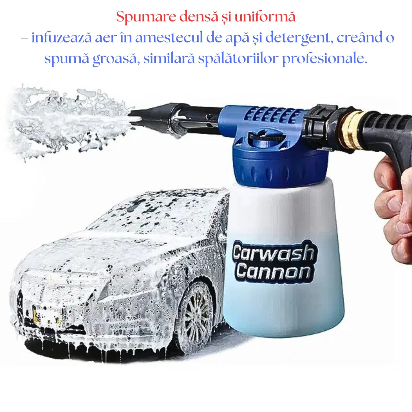 Pistol Spumare Auto Car Wash Rocket, Presiune Înaltă, Jet Reglabil