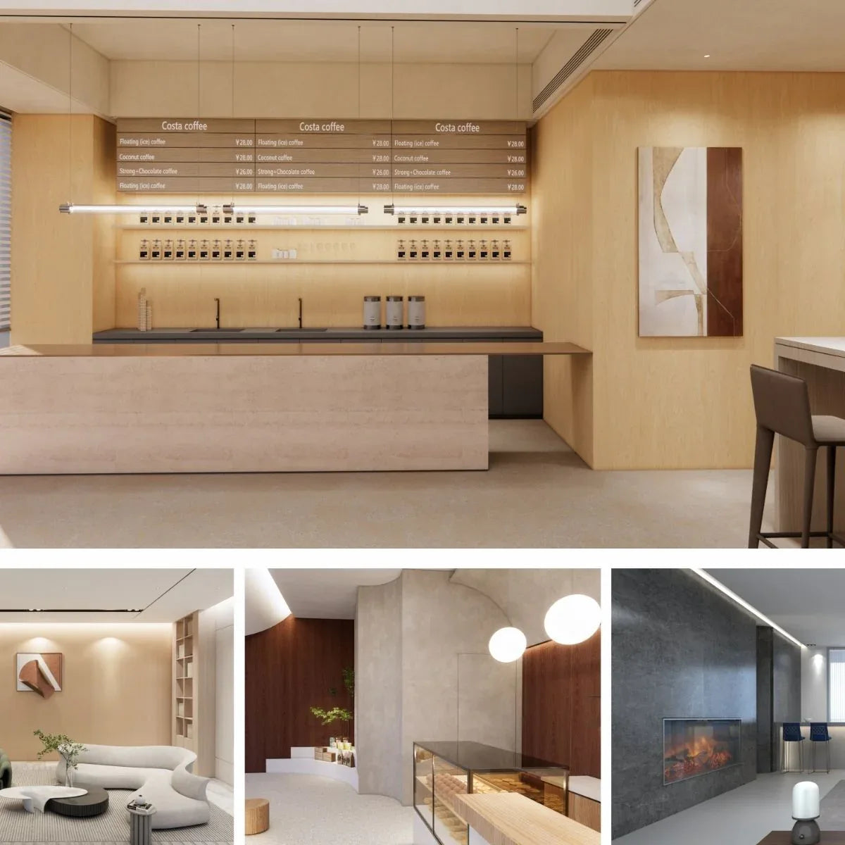 Panou decorativ, riflaj, polimer rigid, Naimeed D7613, Dimensiuni 270x30.5x0.45cm, Alb/Auriu - 221.ro