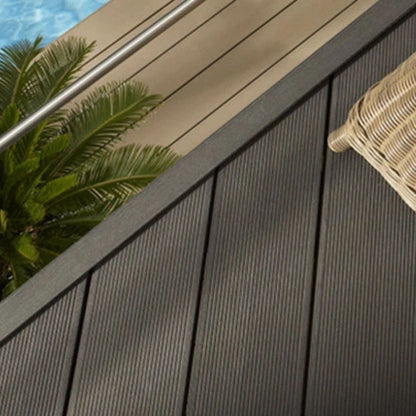 Cornier prerimetral, exterior, din compozit WPC ,cu strat coextrudat protector Naimeed D7514, Dimensiuni 280X4.9X4.9cm, Maro inchis