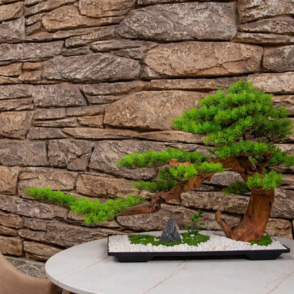 Panou decorativ 3D, efect piatră naturală, ultraușor, Naimeed D7585, pentru interior și exterior, 120x60x6cm, Gri