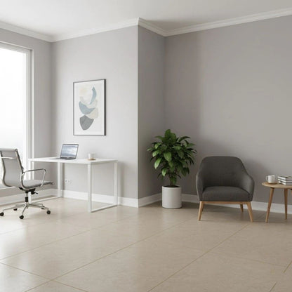 Plinta decorativa, polimer rigid, Naimeed D7607, Alb, 230x10x1.2cm