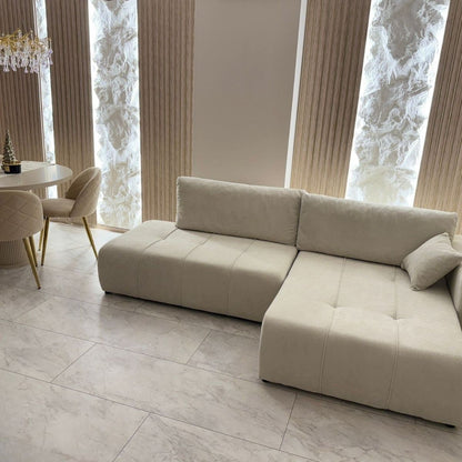 Panou decorativ 3D, efect piatră naturală, ultraușor, Naimeed D7592, pentru interior și exterior, 120x60x3cm, Crem nisipiu