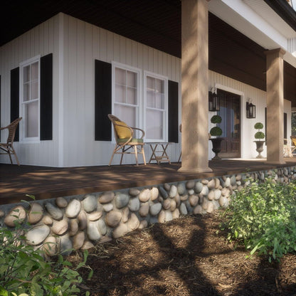 Panou decorativ 3D, efect piatră naturală, ultraușor, Naimeed D7575, pentru interior și exterior, 120x60x5.7cm, Gri